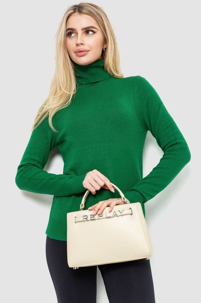 Гольф жіночий однотонний, колір зелений Гольф жіночий однотонний, колір зелений