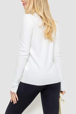 Гольф жіночий однотонний, колір білий Гольф жіночий однотонний, колір білий