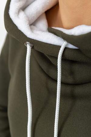 Спортивний костюм жіночий на флісі, колір хакі Спортивний костюм жіночий на флісі, колір хакі