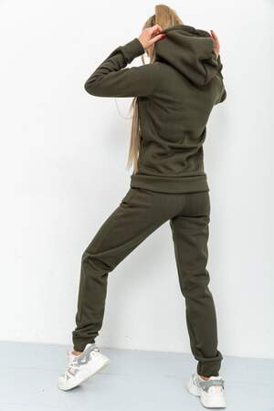 Спортивний костюм жіночий на флісі, колір хакі Спортивний костюм жіночий на флісі, колір хакі
