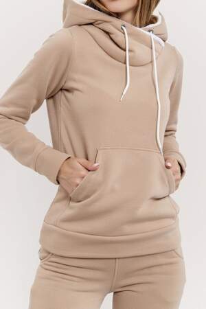 Спортивний костюм жіночий на флісі, світло-коричневий Спортивний костюм жіночий на флісі, світло-коричневий