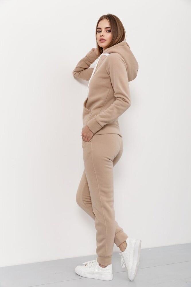 Спортивний костюм жіночий на флісі, світло-коричневий Спортивний костюм жіночий на флісі, світло-коричневий